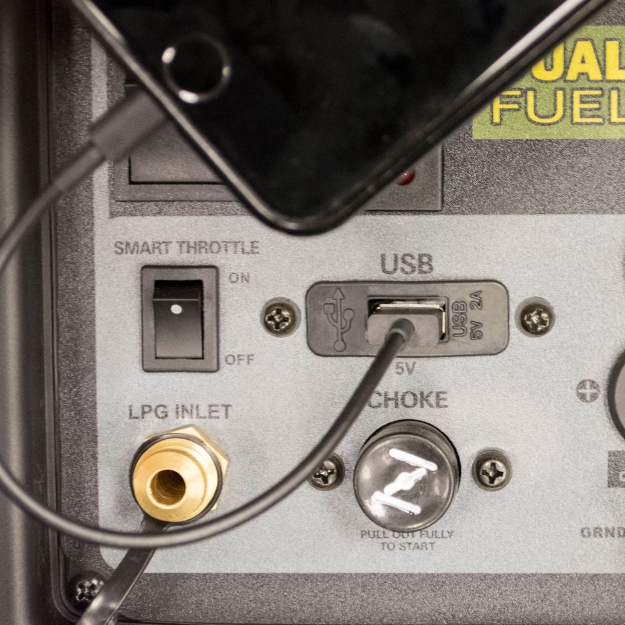 3,500-Watt Dual Fuel Inverter Generator for Sensitive Electronics