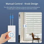 Roller Shade Driver, Zigbee-Compatible, Built-in Battery, 3-Speed Quiet Operation, Motorized Smart Blinds for Smart Home with Tuya App & Alexa Google Home Voice Control, Tuya Zigbee Hub Required