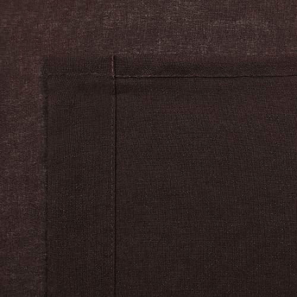 DWCN Brown Sheer Curtains Semi Transparent Voile Rod Pocket Curtains for Bedroom and Living Room, 52 x 84 inches Long, Set of 2 Panels