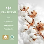 Corman Organyc Chlorine Free Biodegradable Hypoallergenic Cotton Feminine Pads, Heavy Flow, 10 Count (Pack of 6)