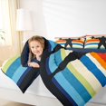 thumbnail image 4 of Homewish Weightlifting Sport Lovers Bedding Comforter Set,Colorful Striped Line Twin Comforter Sets,Barbell Fitness Theme Bedding Set For Boys Kids,Luxury Bedroom Decor Reversible,2pcs, 4 of 8
