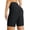 Black, variant on Women's 8 High Waisted Swim Shorts Bottoms Tummy Control Rash Guard Shorts with Pockets Long Swimsuits UPF 50+ Black L