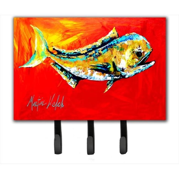 Carolines Treasures  Danny Dolphin Fish Leash or Key Holder - 6 x 9 in.