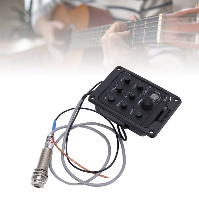Preamplificador De Guitarra, Ecualizador De Preamplificador De Guitarra Diseño De Preamplificador Activo Avanzado Ajuste De Ecualizador De Baja Frecuencia De 3 Etapas Pastilla