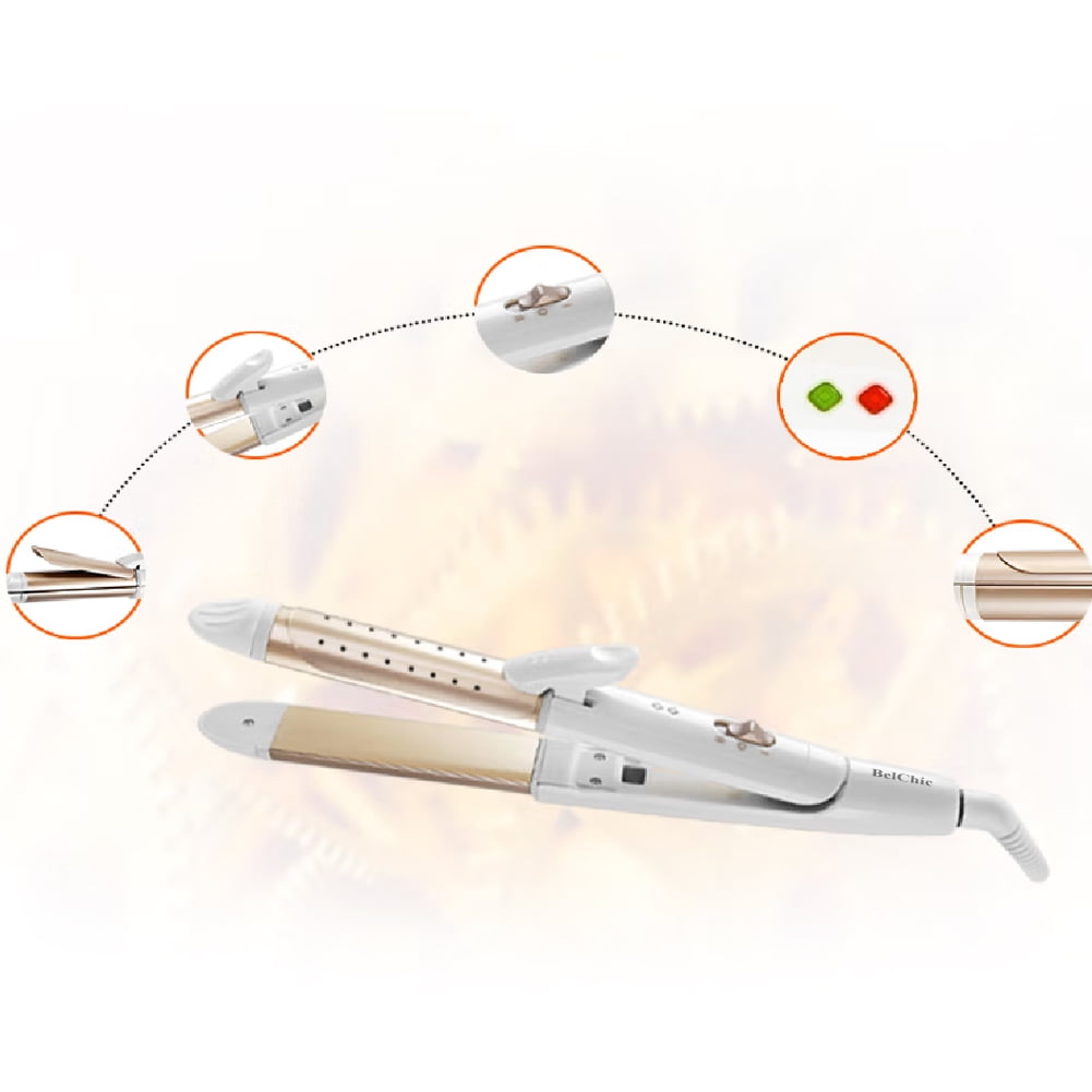 BelChic Electric hair curlers, Automatic Portable Rotary Crimper with Timer and Adjustable Temperature