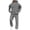 Dark Gray, variant on JOANKDMI 2 Piece Mens Tracksuits Outfits Full Zip Up Hoodie and Comfort Sweatpants Matching Lounge Sets Casual Athletic Sweatsuits for Gym Workout Everyday Wear