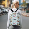 thumbnail image 7 of FORMRS Mini Backpack Purse for Women Travel Daypack Casual Shoulder Bag, Colorful Trains, 7 of 7
