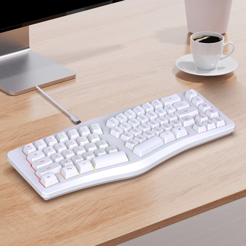 Rgbs Illuminateds Wireds Keyboards With Lasers Engraveds ABS Keycaps 25 Key Rollover Quiet Typing For Computers