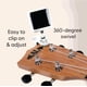 thumbnail image 5 of Kala Klipz - Afinador cromático recargable para guitarra, bajo, violín, ukelele, color blanco, 5 of 6