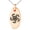 Rose, variant on Stainless Steel Greek Mythology Hydra Engraved Small Oval Charm Pendant Necklace