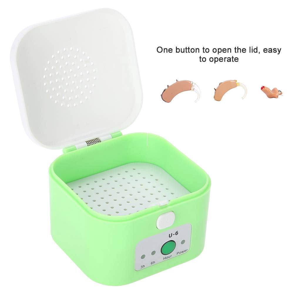Portable Electric Dryer, Automatic Drying Dehumidifier For Hearing Aids, Easy To Carry And Operate With One Button Design