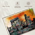 thumbnail image 6 of Elephant Stock Graffiti Stonehenge Wall Art - Horizontal Canvas Wall Art - Living Room Wall Decor - Architecture Canvas - Orange And Gray Decor By Stephen Chambers - 24" x 16", 6 of 8