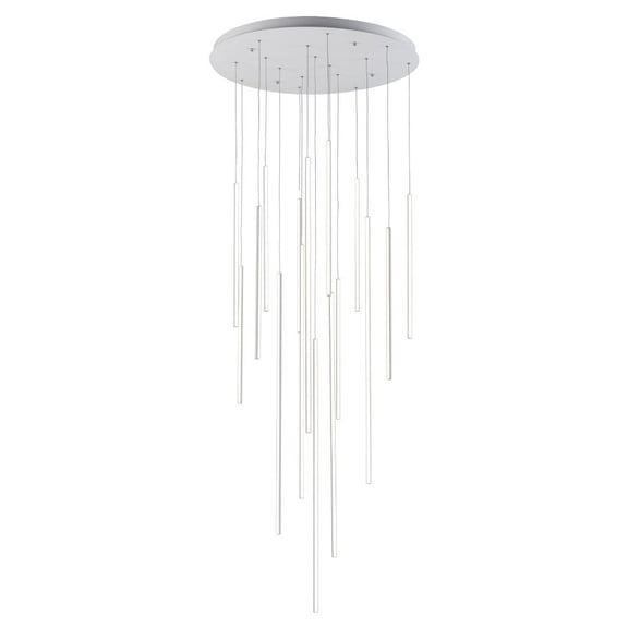 MP14932-WH-Kuzco Lighting-Chute - 195W LED Pendant-39.38 Inches Tall and 31.5 Inches Wide-White Finish