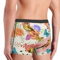 thumbnail image 5 of Bingfone Flowers And Birds Watercolor Men'S Underwear - Casual Stretch Boxer Briefs-Small, 5 of 9