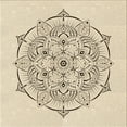 thumbnail image 1 of Ahgly Company Tapis d'Intérieur Lavable en Machine Carré Transitionnel Mocassin Beige, 4 Pieds Carré, 1 of 7
