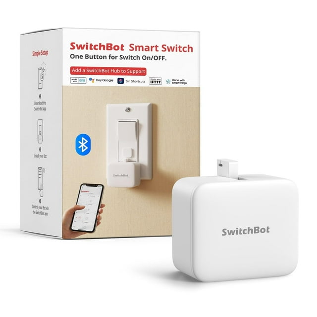 Pulsador de botones inteligente SwitchBot Bluetooth Fingerbot