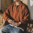 thumbnail image 2 of Camiseta polo con bordado gráfico para hombre, ropa estética negra de primera calidad, sudaderas abotonadas, una pieza, It Luxury 2024, talla A, 2 of 5