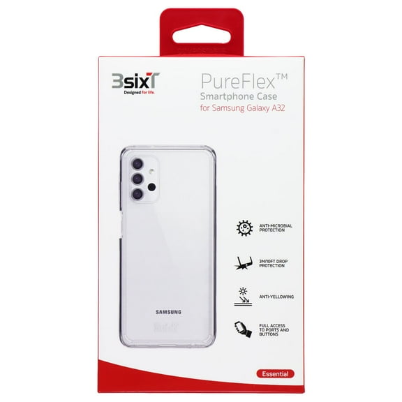 3SIXT PureFlex Series Case for Samsung Galaxy A32 - Clear
