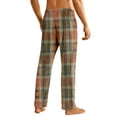 thumbnail image 4 of Cyglowse Mens Pajama Pants Flannel Buffalo Plaid Comfy Lounge Pants PJ Bottoms with Pocket Green 2XL, 4 of 6