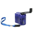 thumbnail image 1 of Cargador Portátil ABS Emergencia para USB Manivela 5 V () Azul, 1 of 6