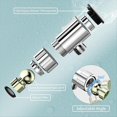 thumbnail image 2 of Digital Display Adapter Shower Head Holder Home Bathroom Electroplating Dual Display Temperature Readings Digital Shower, 2 of 5