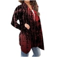 thumbnail image 4 of Fesfesfes Cardigans for Women Halloween Print Cardigan Tops Loose Long Sleeve Shirts Fall Coat Casual Cardigan Blouse Fall Saving, 4 of 7