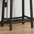 thumbnail image 6 of Counter Height Bar Stools Set of 2, 24 Inch Barstools for Kitchen Counter, Kitchen Stools with Bonded Leather Saddle Seats & Heavy Duty Metal Legs, Easy Assembly, 6 of 6