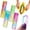 Style2:4 Colors, variant on NXUJEUG 2 Packs Clear 12 Inch Plastic Ruler and 6 Inch Plastic Protractor Set, Dual Scale Inch/Cm Math Geometry Measuring Tools for Back to S-chool Classroom Drafting Use