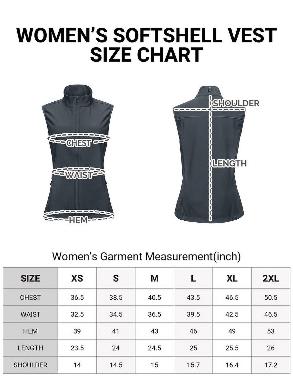 Off Road Ventures Women’s Fleece Softshell Vests Lightweight Outerwear Zip Up Sleeveless Running Vest for Golf Hiking