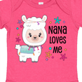 thumbnail image 4 of Inktastic Nana Loves Me Cute and Happy Llama Boys or Girls Baby Bodysuit, 4 of 5