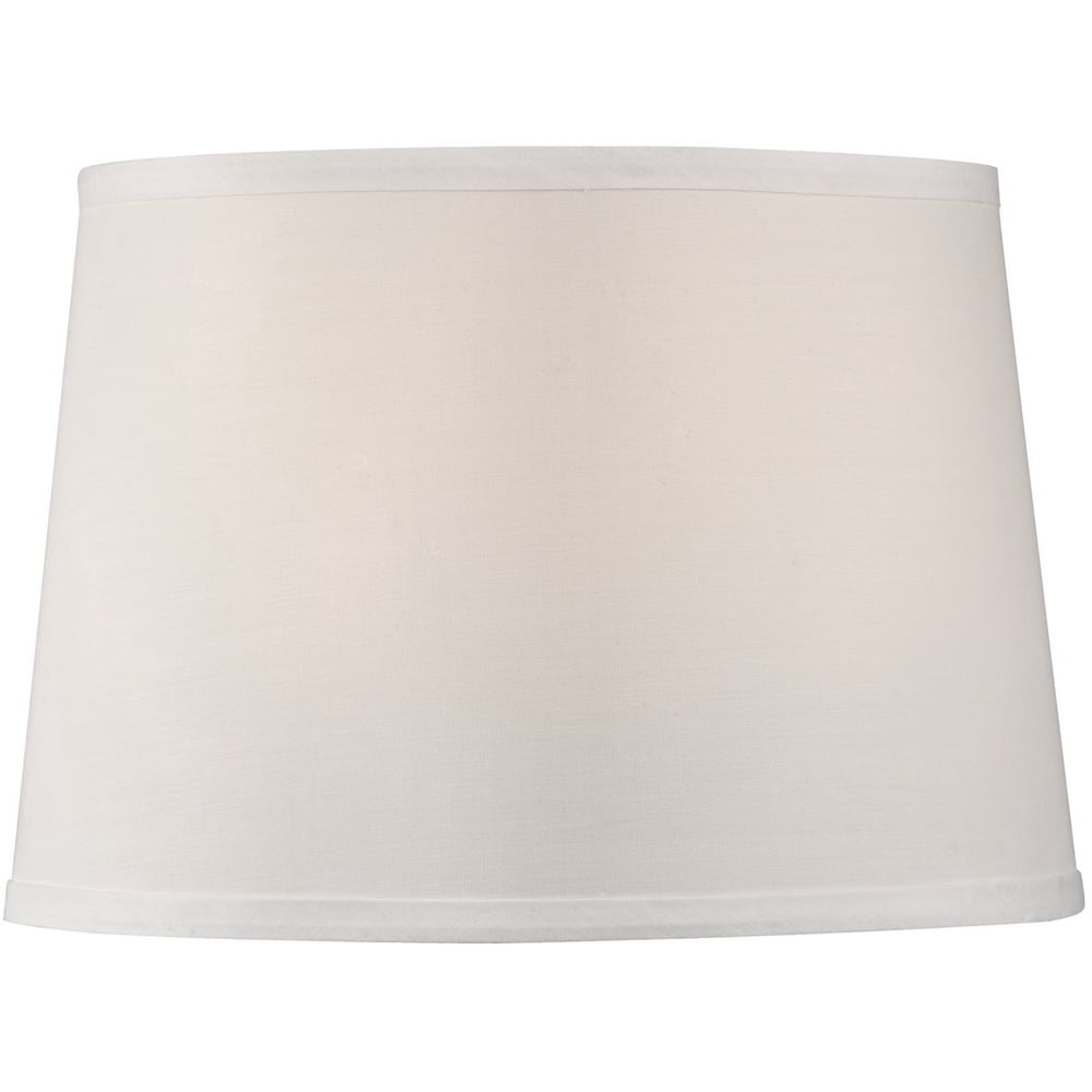 11x13x9 Petite White Linen Modified Barrel Hardback Lamp Shade