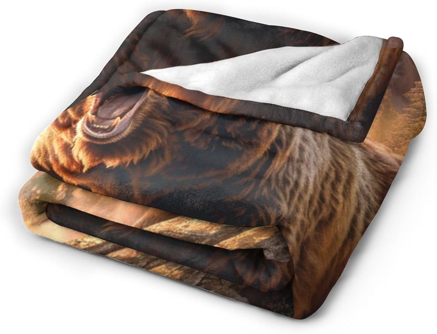 Bear Blanket Animal Throw Blanket Bear Gifts and Decor Cabin Blanket for Girls Women Boys Men Soft Warm Cozy Fleece Blanket for Couch Sofa \u200bBed 80"x60"