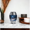 thumbnail image 5 of Yatskia Moonlit Deer Small Urns For Human Ashes Keepsake, Cremation Urns For Human Ashes Male & Female, (Monar 3 Inch, Pack of 1), 5 of 8