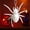 White, variant on Halloween Spider Toys Fake Plastic Hanging Spider Props LED Glowing Spider Prank Toys for Haunted House Indoor Outdoor Party Supplies Decor，Black