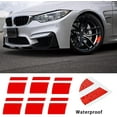 thumbnail image 2 of HSHDLDF Car Wheel Rims Decal Stripes Wheel Hub Stickers for 18"- 21" Wheels, 6Pcs, Red, 2 of 7