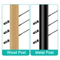 thumbnail image 5 of 30 Pack 1/4 Inch 45 Degree Angle Beveled Washer, T316 Stainless Steel Angled Washer for Cable Railing Stair Ends Wood Metal Posts, Black, 5 of 6
