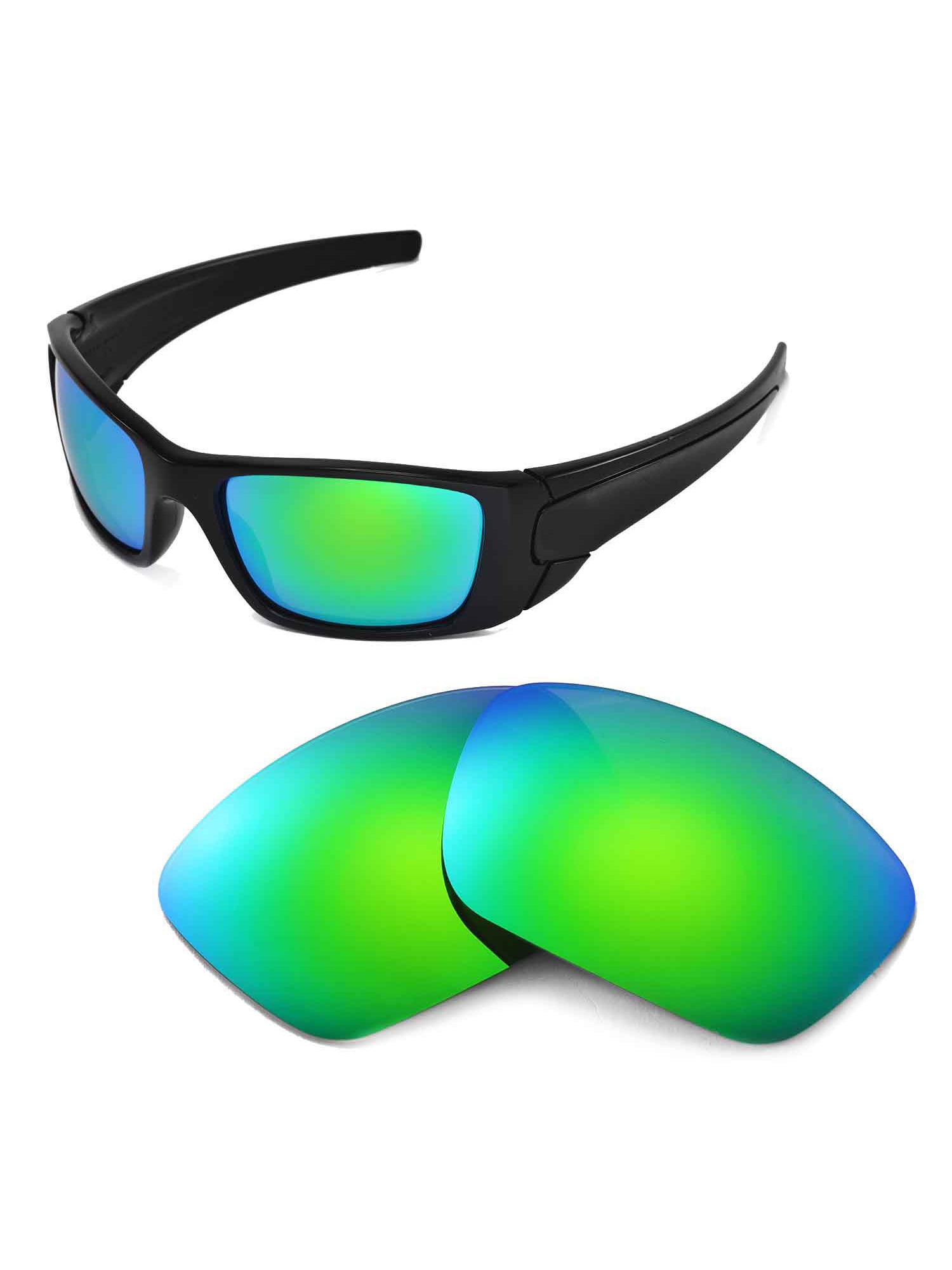 detaljeret Forfalske Skoleuddannelse Walleva Emerald Polarized Replacement Lenses for Oakley Fuel Cell Sunglasses  - Walmart.com