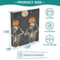 thumbnail image 3 of FORMRS 3 Ring Binder 1.5 inch with Pockets Set of 2 Clip Board 200 Sheets Capacity, Halloween Skeleton Moon, 3 of 8