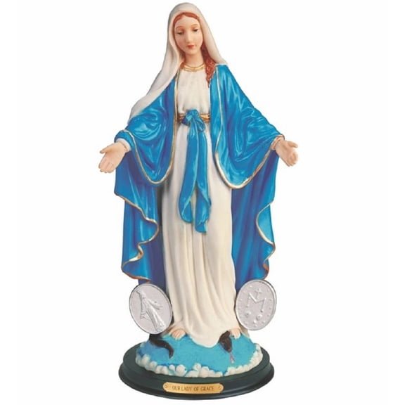FC Design 12"H Our Lady of Grace Statue Holy Figurine Religious Decoration