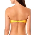 thumbnail image 4 of No Boundaries Juniors Solid Flounce Bandeau Bikini Top, 4 of 8