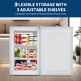 thumbnail image 2 of Studyset 3.0 Cu.Ft Upright Freezer with Reversible Door - Compact Single Door Freezer for Apartments/Dorms/Office/Garage, Ultra-Quiet, Space-Saving Design, White, 2 of 7