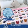 thumbnail image 1 of Fiudx Manta Fresca, Edredón Transpirable de Verano, Edredón Disipador de Calor, Diseño de Algodón Agradable para La Piel, Manta de Viaje para La Siesta, Ideal para Quienes Duermen con Calor, Lavable, 1 of 6