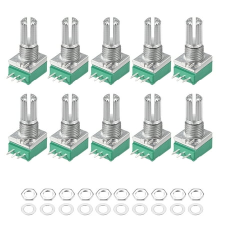 

Uxcell Potentiometer B20K Ohm Variable Resistors Single Turn RV097NS 10 packs