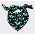 thumbnail image 3 of Bimba Green Abstract Tie-Dye Printed Pure Silk Scarf For Hair Neck Head Bandanas For Women 40 x 40 Inches, 3 of 6