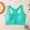 Mint Green, variant on Front Closure Seamless Yoga Bra Non Padded Wirefree Support Lightweight Comfort Pullover Bralette for Everyday Wear Black S
