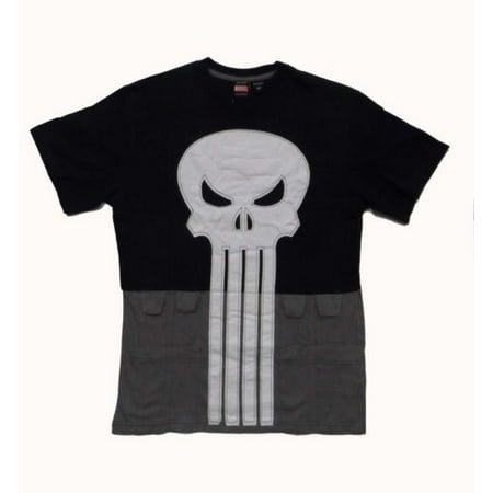 Punisher Skull Symbol Cut & Sew Costume Marvel Comics Adult T-Shirt