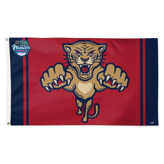 WinCraft Florida Panthers 2026 Winter Classic 3' x 5' Single-Sided Deluxe Flag