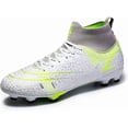 thumbnail image 1 of Botas de fútbol para hombre, zapatillas de entrenamiento de fútbol de caña alta, zapatillas profesionales para exteriores, zapatillas de competición para atletismo, unisex, 1 of 5
