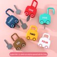 thumbnail image 3 of 6 Uds Desbloquear Juguetes De Coche Mini Coche De Juguete De Empuje Niños Aprendiendo Cerraduras Números A Juego Juguetes Educativos Montessori Muyoka Hogar, 3 of 7