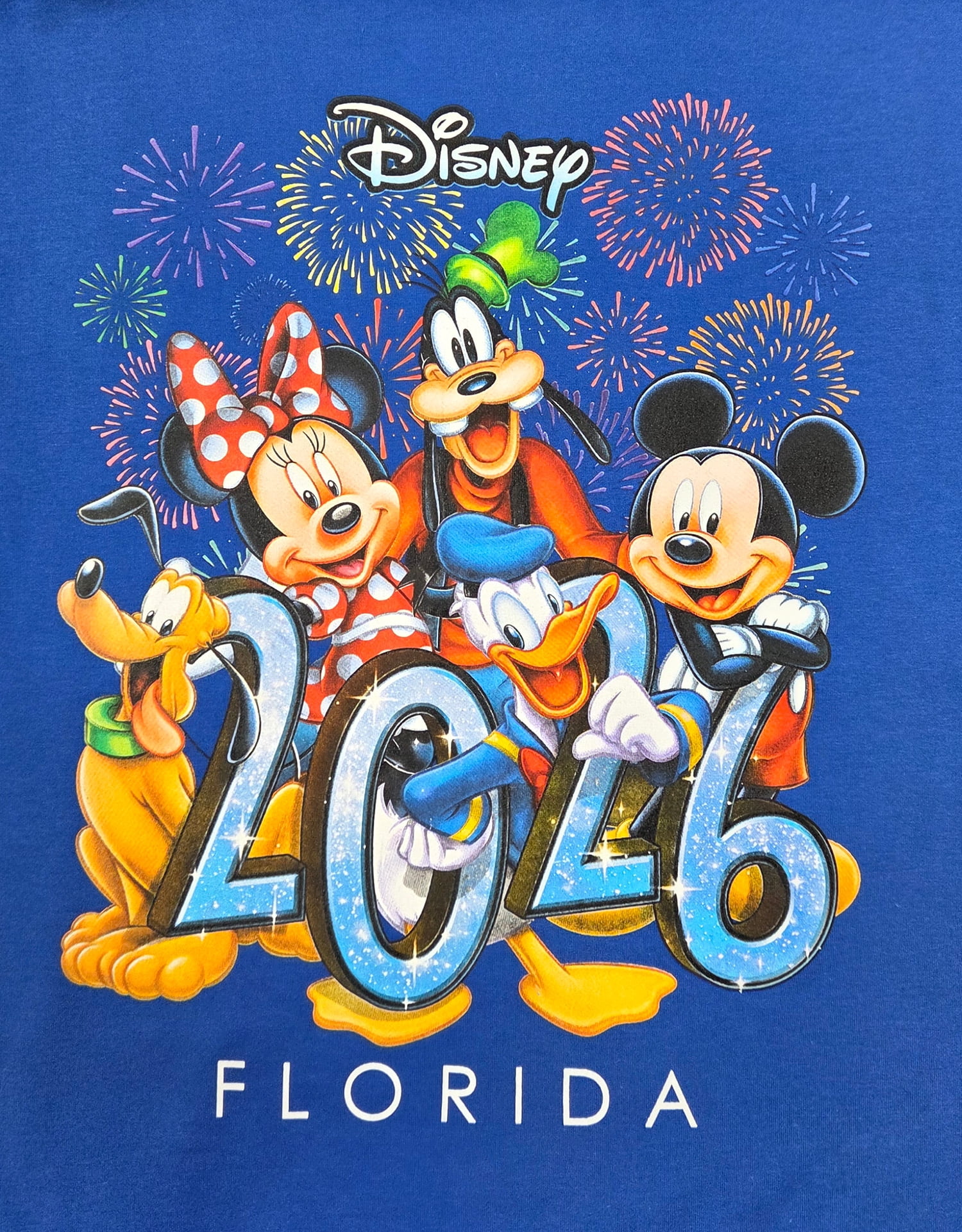 Disney Mickey & Friends 2026 Florida Royal Adult Tee Shirt, XS-2XL (Unisex)